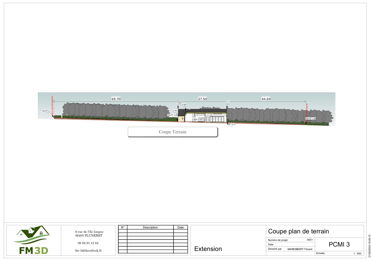 coupe de terrain pour permis